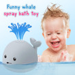 Automatic Whale Spray with LED Light Sprinkler Bathtub Shower Toys