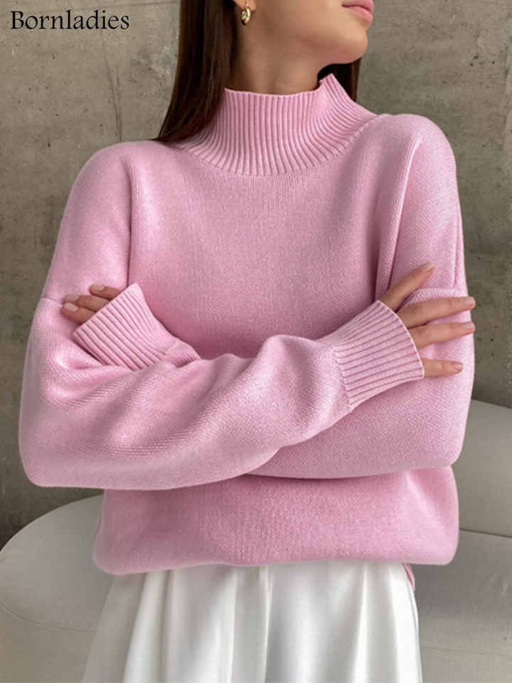 Bornladies Women Turtleneck Soft Sweater