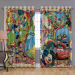 Disney World Window Curtains - Poster Mickey Mouse Blackout Curtains, Living Room Curtains For Window
