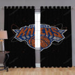New York Knickerbockers Basketball Nba Window Curtains - Blackout Curtains, Living Room Curtains For Window
