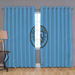 Manchester City Fc Window Curtains - English Football Blackout Curtains, Living Room Curtains For Window