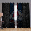 Colorado Avalanche Window Curtains - _00 Blackout Curtains, Living Room Curtains For Window