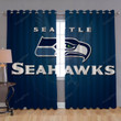 Seahawks Logo 9 Window Curtains - Blackout Curtains, Living Room Curtains For Window