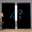 Carolina Panthers 5 Window Curtains - Blackout Curtains, Living Room Curtains For Window