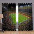 Camp Nou Poster Window Curtains - Blackout Curtains, Living Room Curtains For Window