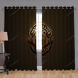 Manchester United Fc Window Curtains - Golden Blackout Curtains, Living Room Curtains For Window
