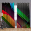 Abstract Material Geometric Shapes Window Curtains - Blackout Curtains, Living Room Curtains For Window