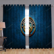 Manchester City Fc Window Curtains - Golden Blackout Curtains, Living Room Curtains For Window