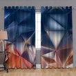 Triangles Window Curtains - Polygons Geometric Shapes Blackout Curtains, Living Room Curtains For Window