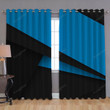 Material Design Window Curtains - Gray And Blue Blackout Curtains, Living Room Curtains For Window