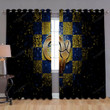 Los Angeles Rams New Logo Window Curtains - 2020 Glitter Blackout Curtains, Living Room Curtains For Window