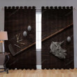 Sports Memorabilia Window Curtains - Blackout Curtains, Living Room Curtains For Window