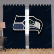 Seahawks Logo 1 Window Curtains - Blackout Curtains, Living Room Curtains For Window