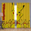 Pikachu Is Fun And Funny Window Curtains - Blackout Curtains, Living Room Curtains For Window