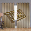 New York Giants Window Curtains - American Football Club Blackout Curtains, Living Room Curtains For Window