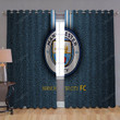 Manchester City Fc Window Curtains - Fc English Football Club Blackout Curtains, Living Room Curtains For Window
