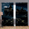 Harry Potter 1 Window Curtains - Castle Blackout Curtains, Living Room Curtains For Window