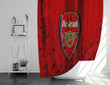Fc Arsenal Premier League Shower Curtains - The Gunners Bathroom Curtains, Home Decor