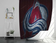 Colorado Avalanche Shower Curtains - American Hockey Bathroom Curtains, Home Decor