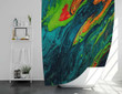 Acrylic Colorful Art Shower Curtains - Bathroom Curtains, Home Decor
