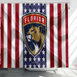 Florida Panthers Logo Shower Curtains - Emblem Bathroom Curtains, Home Decor