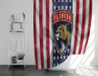 Florida Panthers Logo Shower Curtains - Emblem Bathroom Curtains, Home Decor