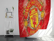 Manchester United Fc Paint Art Shower Curtains - English Football Bathroom Curtains, Home Decor