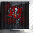 Tampa Bay Buccaneers Logo Shower Curtains - Nfl Bathroom Curtains, Home Decor