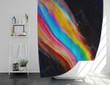Colorful Space Path Shower Curtains - Bathroom Curtains, Home Decor