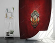 Manchester United Logo Shower Curtains - Football Bathroom Curtains, Home Decor