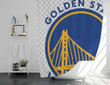 Warriors Basketball Logo Shower Curtains - Bathroom Curtains, Home Decor