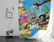Adventure Time Shower Curtains - Adventure Dog Bathroom Curtains, Home Decor