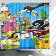 Adventure Time Shower Curtains - Adventure Dog Bathroom Curtains, Home Decor