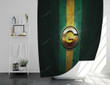 Green Bay Packers Shower Curtains - Golden Bathroom Curtains, Home Decor