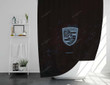 Porsche Glitter Logo Shower Curtains - 1 Bathroom Curtains, Home Decor
