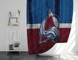Colorado Avalanche Shower Curtains - Grunge Bathroom Curtains, Home Decor