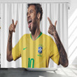 Neymar Shower Curtains - Bathroom Curtains, Home Decor