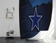 Dallas Cowboys Logo Shower Curtains - Nfl Bathroom Curtains, Home Decor
