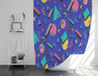 Geometric Shapes Material Design Shower Curtains - Bathroom Curtains, Home Decor