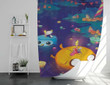 Adventure Time Shower Curtains - Coon Network Finn Bathroom Curtains, Home Decor