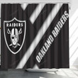 Oakland Raiders Logo Shower Curtains - Nfl Bathroom Curtains, Home Decor