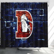 Denver Broncos D Logo Shower Curtains - Bathroom Curtains, Home Decor