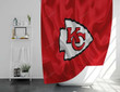 Kansas City Chiefs Shower Curtains - American Football Bathroom Curtains, Home Decor