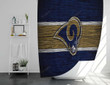 Los Angeles Rams Shower Curtains - Nfl American Football Bathroom Curtains, Home Decor