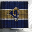 Los Angeles Rams Shower Curtains - Nfl American Football Bathroom Curtains, Home Decor