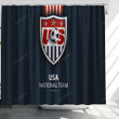 United States National Football Shower Curtains - Bathroom Curtains, Home Decor