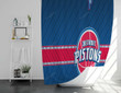 Detroit Pistons Shower Curtains - Bathroom Curtains, Home Decor
