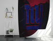 New York Giants Shower Curtains - American Football Club Bathroom Curtains, Home Decor