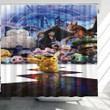 Pokemon Detective Pikachu Characters And Pokemon Shower Curtains - Bathroom Curtains, Home Decor