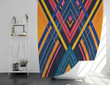 Material Design Shower Curtains - Colorful Lines Bathroom Curtains, Home Decor